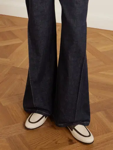 Brunello Cucinelli Leather-trimmed Raffia Penny Loafers | Thumbnail 2 Brunello Cucinelli Leather-trimmed Raffia Penny Loafers | Thumbnail 2