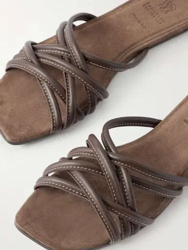 Brunello Cucinelli Leather Sandals | Thumbnail 5 Brunello Cucinelli Leather Sandals | Thumbnail 5