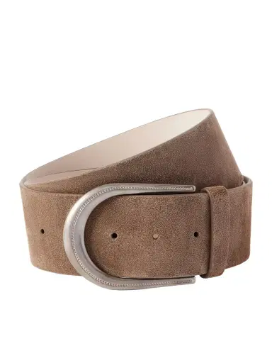 Brunello Cucinelli Bead-embellished Suede Belt | Thumbnail 1 Brunello Cucinelli Bead-embellished Suede Belt | Thumbnail 1