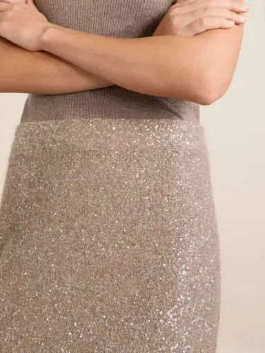 Brunello Cucinelli Sequined Knitted Midi Skirt | Thumbnail 5 Brunello Cucinelli Sequined Knitted Midi Skirt | Thumbnail 5