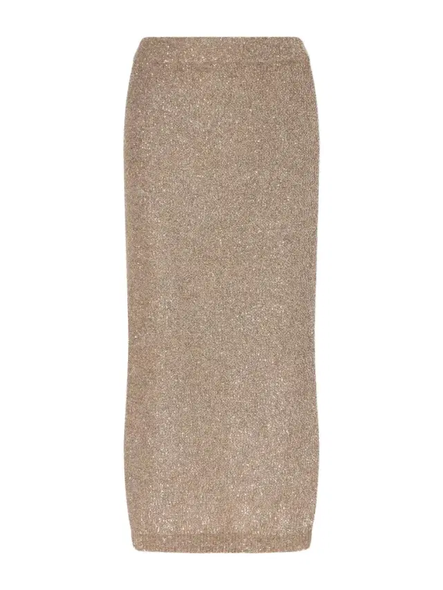 Sequined Knitted Midi Skirt