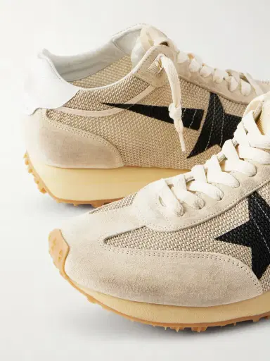Golden Goose Running Marathon Suede And Leather-trimmed Mesh Sneakers | Thumbnail 5