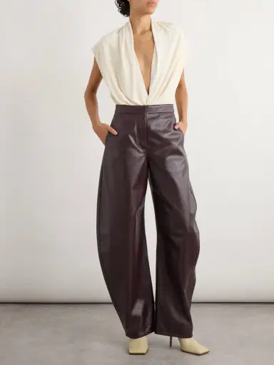 Alaïa Hooded Draped Jersey Bodysuit | Thumbnail 2