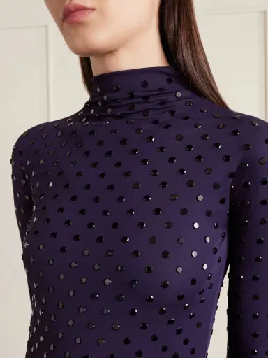 Alaïa Gathered Crystal-embellished Jersey Midi Dress | Thumbnail 5