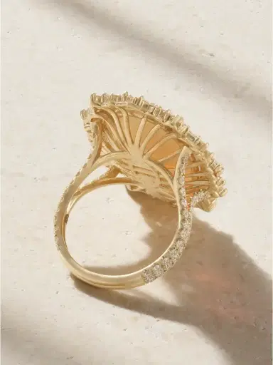 Suzanne Kalan 18-karat Gold, Opal And Diamond Ring | Thumbnail 3