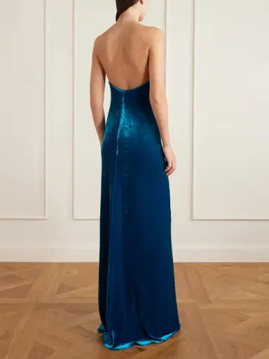 Alaïa Strapless Velvet Gown | Thumbnail 3 Alaïa Strapless Velvet Gown | Thumbnail 3