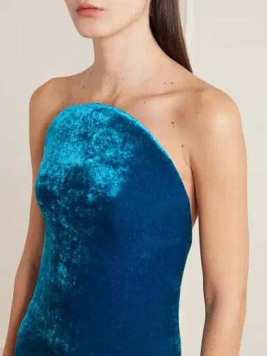Alaïa Strapless Velvet Gown | Thumbnail 4 Alaïa Strapless Velvet Gown | Thumbnail 4