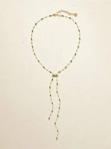 SHAY 18-karat Gold, Emerald And Diamond Necklace | Thumbnail 4 SHAY 18-karat Gold, Emerald And Diamond Necklace | Thumbnail 4