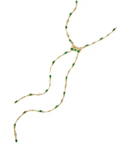 SHAY 18-karat Gold, Emerald And Diamond Necklace | Thumbnail 1 SHAY 18-karat Gold, Emerald And Diamond Necklace | Thumbnail 1
