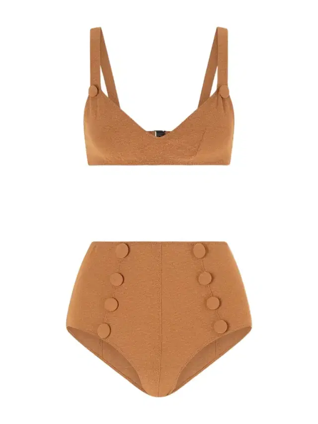 Magdalena Button-embellished Bikini