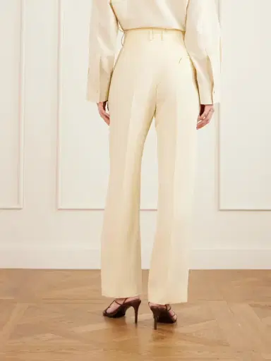Blazé Milano Savannah Pleated Linen And Silk-blend Straight-leg Pants | Thumbnail 4 Blazé Milano Savannah Pleated Linen And Silk-blend Straight-leg Pants | Thumbnail 4