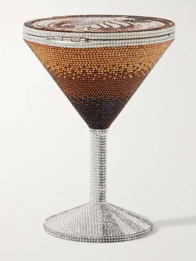 Judith Leiber Couture Martini Espresso Crystal-embellished Silver-tone Clutch | Thumbnail 4 Judith Leiber Couture Martini Espresso Crystal-embellished Silver-tone Clutch | Thumbnail 4
