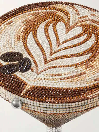 Judith Leiber Couture Martini Espresso Crystal-embellished Silver-tone Clutch | Thumbnail 5 Judith Leiber Couture Martini Espresso Crystal-embellished Silver-tone Clutch | Thumbnail 5