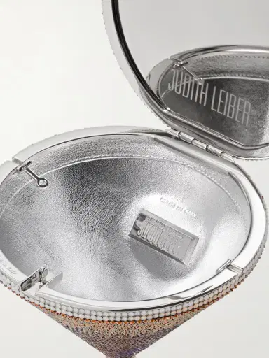 Judith Leiber Couture Martini Espresso Crystal-embellished Silver-tone Clutch | Thumbnail 6 Judith Leiber Couture Martini Espresso Crystal-embellished Silver-tone Clutch | Thumbnail 6