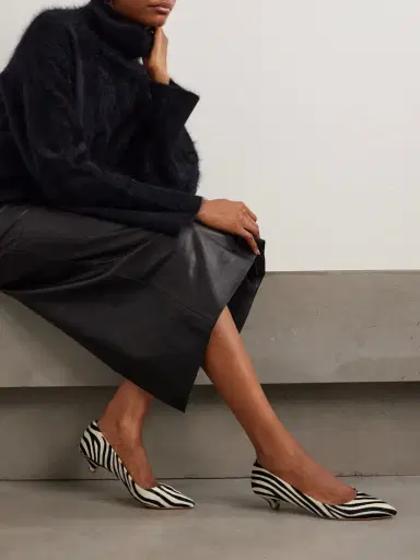 Jamie Haller Kitty Point Zebra-print Pony Hair Pumps | Thumbnail 2 Jamie Haller Kitty Point Zebra-print Pony Hair Pumps | Thumbnail 2