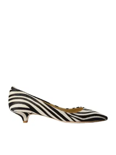 Jamie Haller Kitty Point Zebra-print Pony Hair Pumps | Thumbnail 1 Jamie Haller Kitty Point Zebra-print Pony Hair Pumps | Thumbnail 1