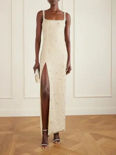 Clio Peppiatt Pamela Embellished Stretch-mesh Gown | Thumbnail 2 Clio Peppiatt Pamela Embellished Stretch-mesh Gown | Thumbnail 2