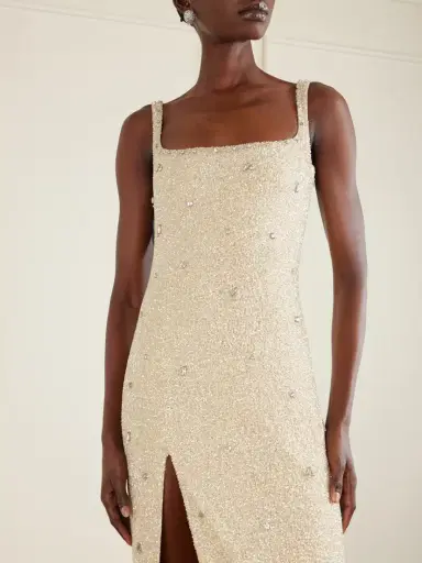 Clio Peppiatt Pamela Embellished Stretch-mesh Gown | Thumbnail 4 Clio Peppiatt Pamela Embellished Stretch-mesh Gown | Thumbnail 4