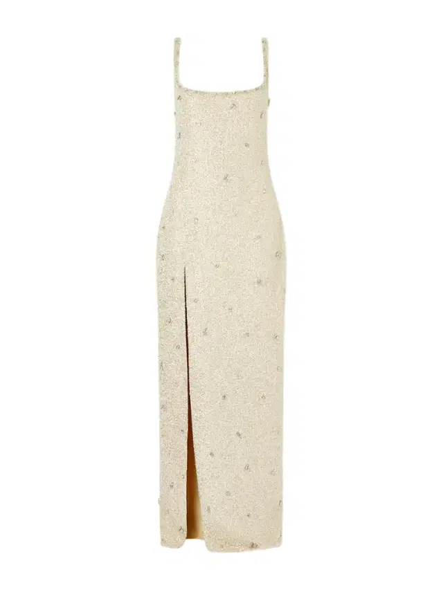 Pamela Embellished Stretch-mesh Gown