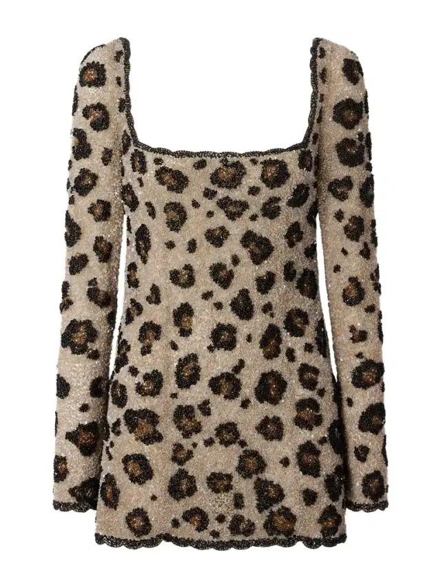 Clio Peppiatt The Leo Embellished Sequined Tulle Mini Dress