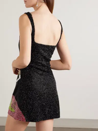 Clio Peppiatt Bunny Embellished Stretch-mesh Mini Dress | Thumbnail 4 Clio Peppiatt Bunny Embellished Stretch-mesh Mini Dress | Thumbnail 4