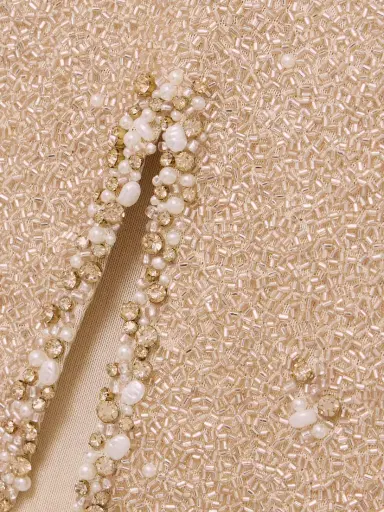 Clio Peppiatt Athena Embellished Stretch-mesh Mini Dress | Thumbnail 4