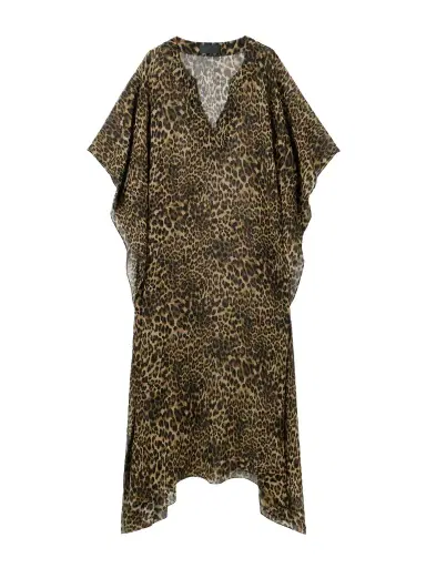 Nili Lotan Erica Leopard-print Silk Crepe De Chine Kaftan | Thumbnail 1 Nili Lotan Erica Leopard-print Silk Crepe De Chine Kaftan | Thumbnail 1