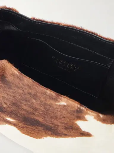 Gabriela Hearst Soft Demi Cow-print Calf Hair Clutch | Thumbnail 5