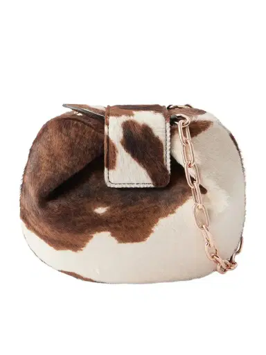 Gabriela Hearst Soft Demi Cow-print Calf Hair Clutch | Thumbnail 1