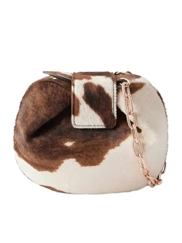 Gabriela Hearst Soft Demi Cow-print Calf Hair Clutch