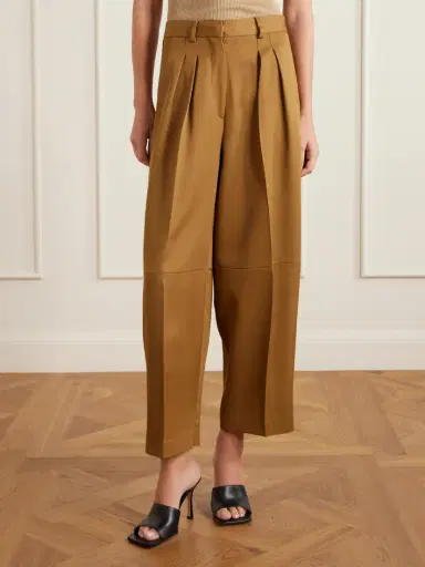 Altuzarra Dash Pleated Twill Barrel-leg Pants | Thumbnail 3 Altuzarra Dash Pleated Twill Barrel-leg Pants | Thumbnail 3