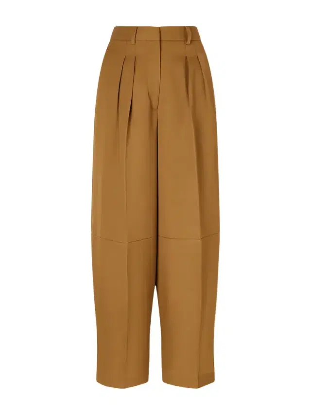 Dash Pleated Twill Barrel-leg Pants