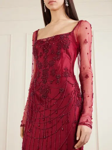Clio Peppiatt Chandelier Embellished Tulle Gown | Thumbnail 4 Clio Peppiatt Chandelier Embellished Tulle Gown | Thumbnail 4