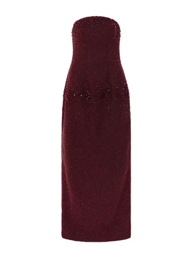 Tina Strapless Embellished Crepe Gown