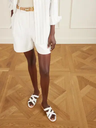 Manolo Blahnik Marvina Leather Slides | Thumbnail 2 Manolo Blahnik Marvina Leather Slides | Thumbnail 2