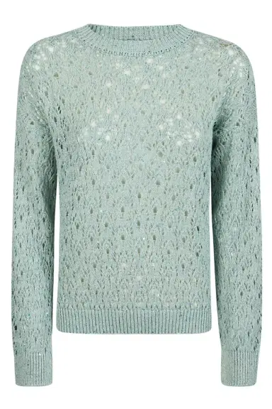 ELEVENTY Long Sleeve Crewneck Sweater - Green | Thumbnail 1