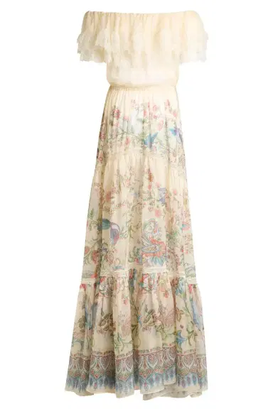 Etro Off The Shoulder Inset Gown | Thumbnail 5