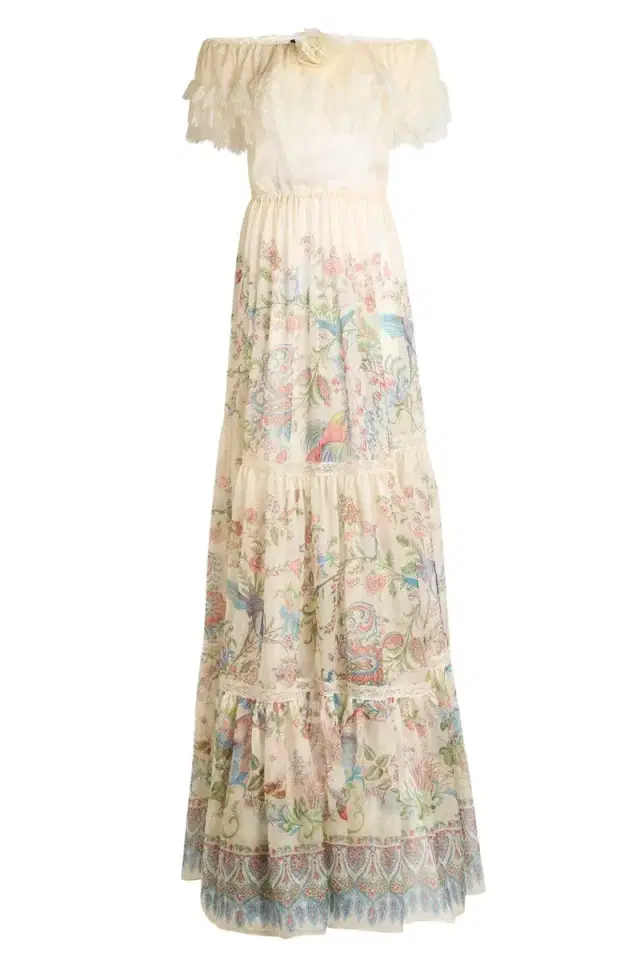 Off The Shoulder Inset Gown