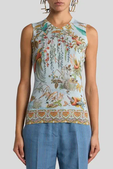Etro Printed Knit Tank Top | Thumbnail 2 Etro Printed Knit Tank Top | Thumbnail 2