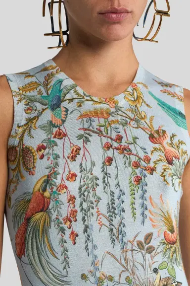 Etro Printed Knit Tank Top | Thumbnail 3 Etro Printed Knit Tank Top | Thumbnail 3