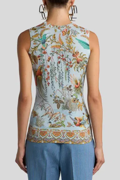 Etro Printed Knit Tank Top | Thumbnail 4 Etro Printed Knit Tank Top | Thumbnail 4