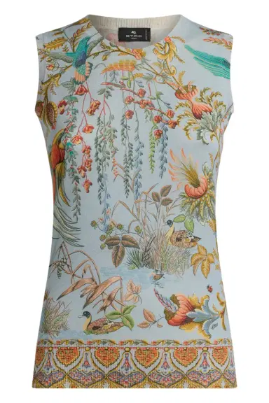 Etro Printed Knit Tank Top | Thumbnail 1 Etro Printed Knit Tank Top | Thumbnail 1