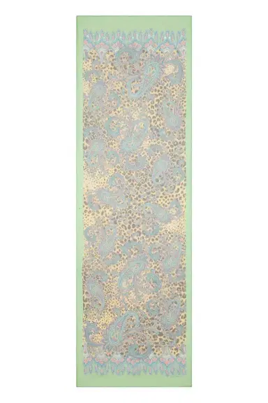Etro Printed Tosca Scarf - Dark Brown Green | Thumbnail 1 Etro Printed Tosca Scarf - Dark Brown Green | Thumbnail 1