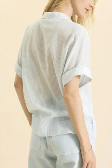 ELEVENTY Short Sleeve Button Front Shirt | Thumbnail 4
