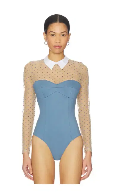 Fleur du Mal Collared Bodysuit | Thumbnail 2