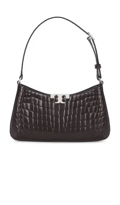 Tory Burch Eleanor Croc Embossed Slim Shoulder Bag | Thumbnail 2 Tory Burch Eleanor Croc Embossed Slim Shoulder Bag | Thumbnail 2