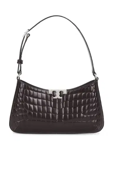 Tory Burch Eleanor Croc Embossed Slim Shoulder Bag | Thumbnail 1 Tory Burch Eleanor Croc Embossed Slim Shoulder Bag | Thumbnail 1