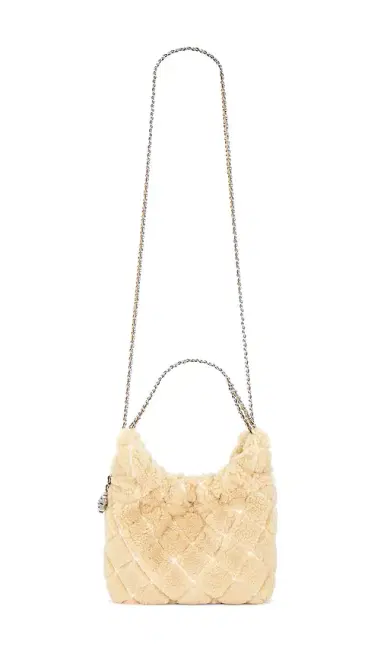 Tory Burch Fleming Shearling Mini Hobo Bag | Thumbnail 1