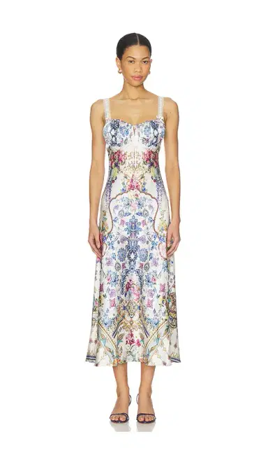 Camilla Gathered Bodice Bias Dress | Thumbnail 1 Camilla Gathered Bodice Bias Dress | Thumbnail 1