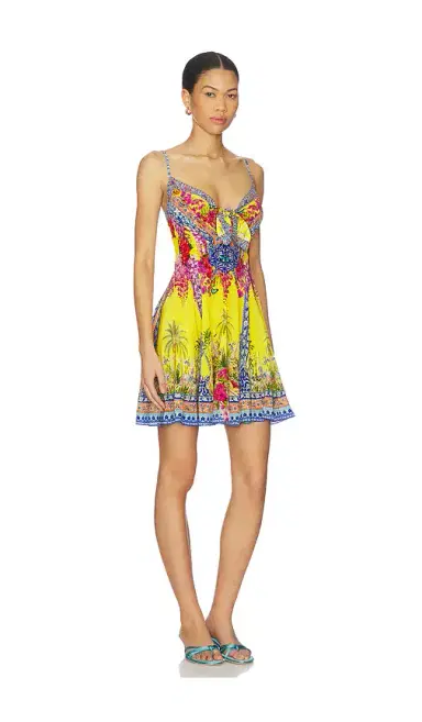Camilla Short Dress With Tie Front | Thumbnail 2 Camilla Short Dress With Tie Front | Thumbnail 2